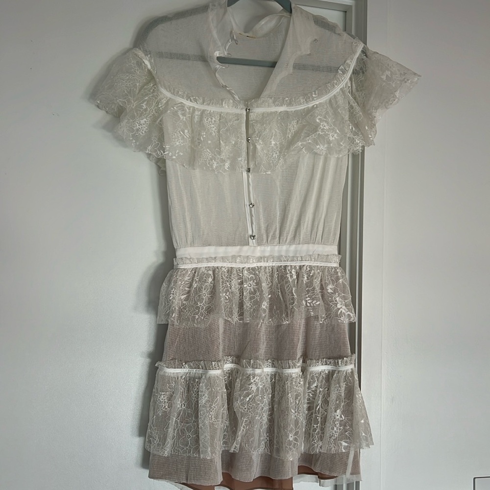 For Love and Lemons lace white dress